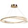 Artcraft Stella 31 1/2" Wide Brushed Brass LED Pendant Light
