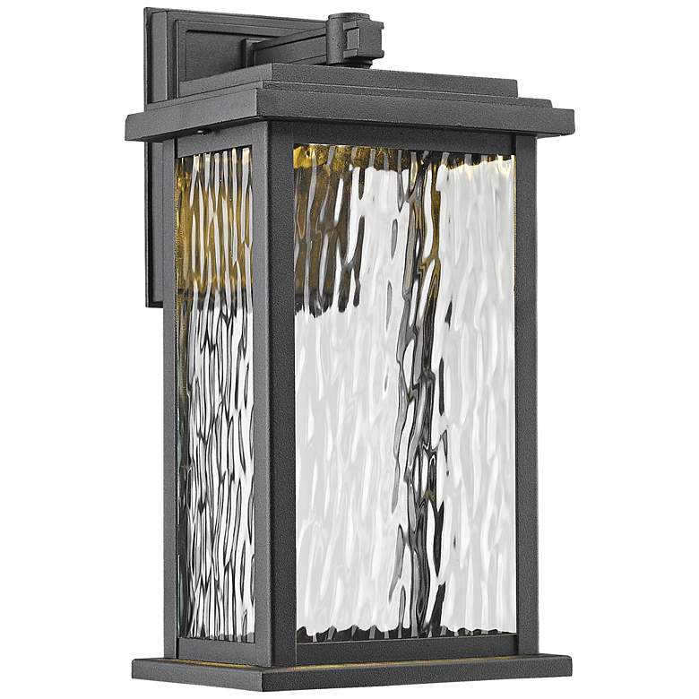 Image 1 Artcraft Sussex 13" High Black LED Outdoor Wall Light