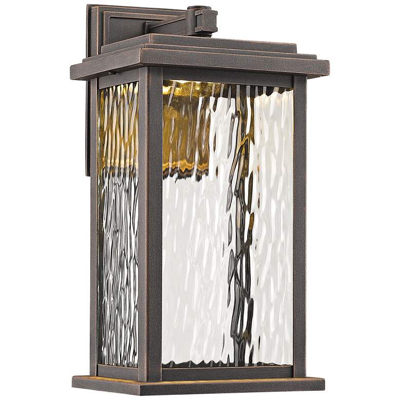Image 1 Artcraft Sussex 13" High Bronze LED Outdoor Wall Light