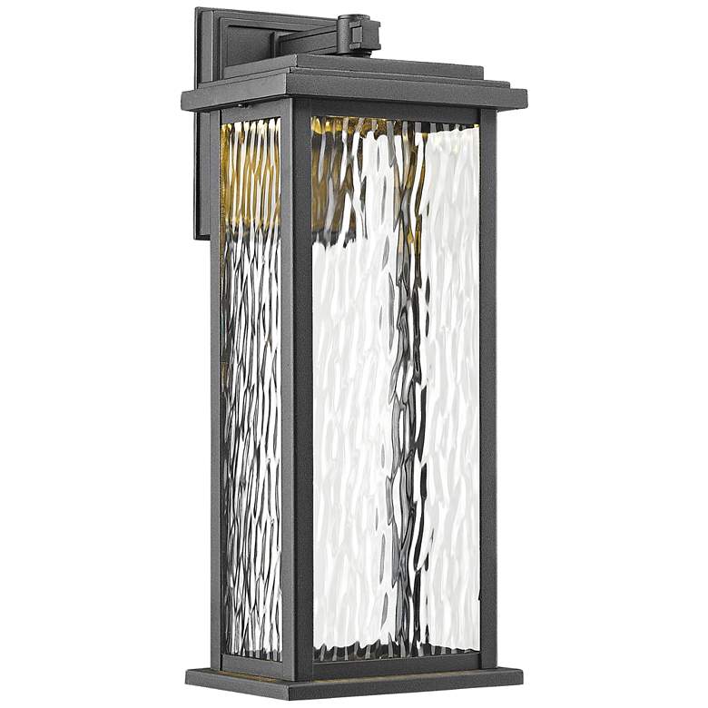 Image 1 Artcraft Sussex 17" High Black LED Outdoor Wall Light