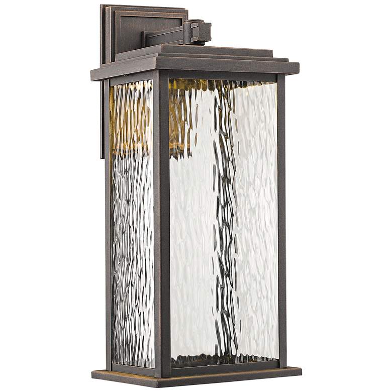 Image 1 Artcraft Sussex 19" High Bronze LED Outdoor Wall Light