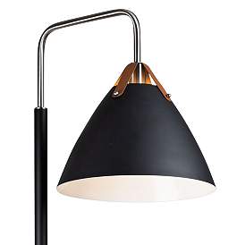 Image2 of Artcraft Tote 71 1/2" Offset Arm Black Finish Modern Floor Lamp more views