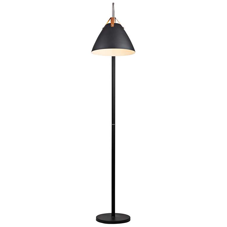 Image 3 Artcraft Tote 71 1/2" Offset Arm Black Finish Modern Floor Lamp more views