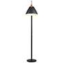 Thumbnail3 of Artcraft Tote 71 1/2" Offset Arm Black Finish Modern Floor Lamp more views