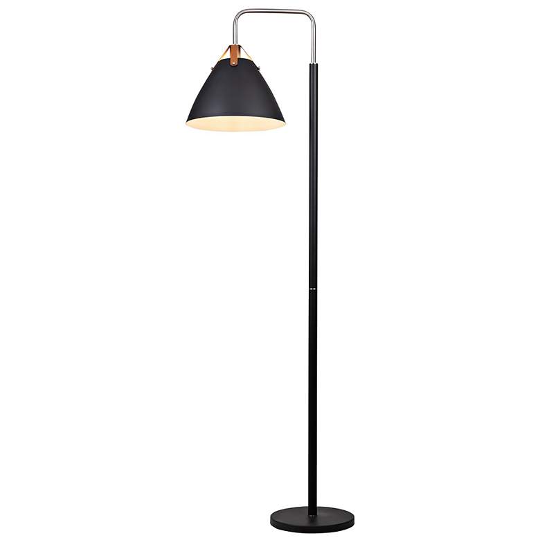 Image 4 Artcraft Tote 71 1/2" Offset Arm Black Finish Modern Floor Lamp more views