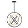 Artcraft Trilogy Integrated LED 32 in. Pendant Black and Gold