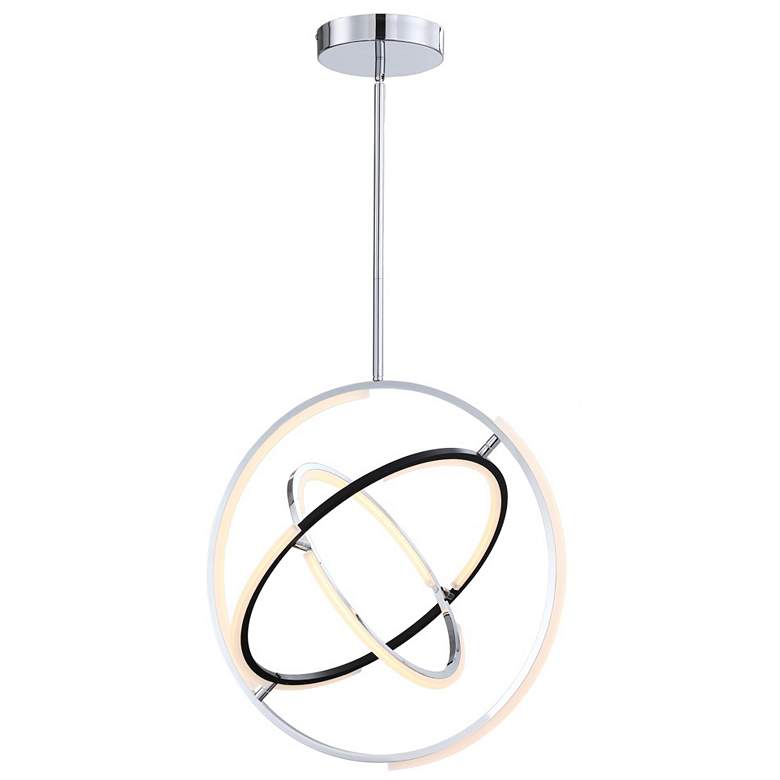 Image 1 Artcraft Trilogy LED 24" Pendant Polished Nickel