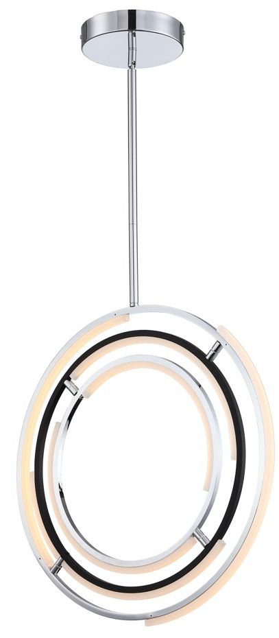 Thumbnail2 of Artcraft Trilogy LED 24" Pendant Polished Nickel more views