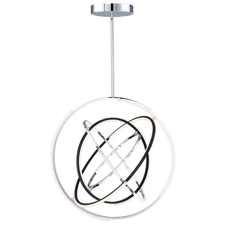 Image 1 Artcraft Trilogy LED 32 inch Pendant Polished Nickel