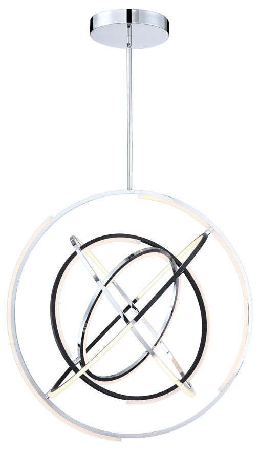 Thumbnail2 of Artcraft Trilogy LED 32" Pendant Polished Nickel more views