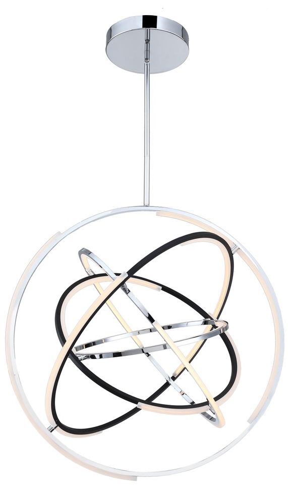 Thumbnail3 of Artcraft Trilogy LED 32" Pendant Polished Nickel more views