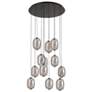 1_Artcraft Vega 23 1/2" Wide Black LED Multi-Light Pendant