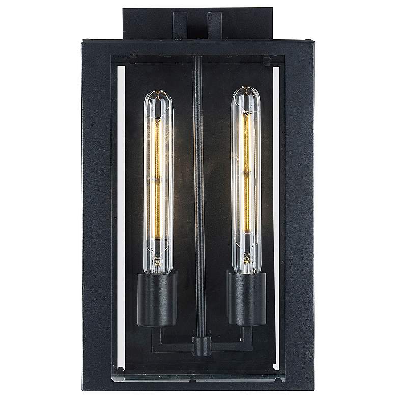 Image 1 Artcraft Waterville 9" Wide Outdoor Wall Light Matte Black