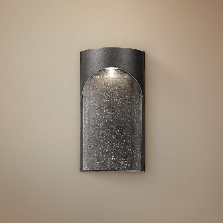 Image 1 Artcraft Westbrook 10" High Black LED Wall Sconce