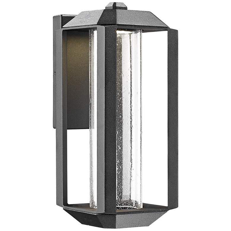 Image 1 Artcraft Wexford 13 1/2" High Black LED Outdoor Wall Light