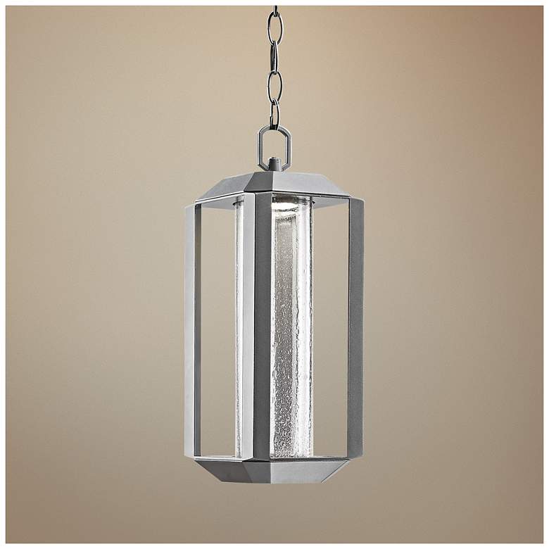 Image 1 Artcraft Wexford 15 inchH Silver LED Outdoor Hanging Light