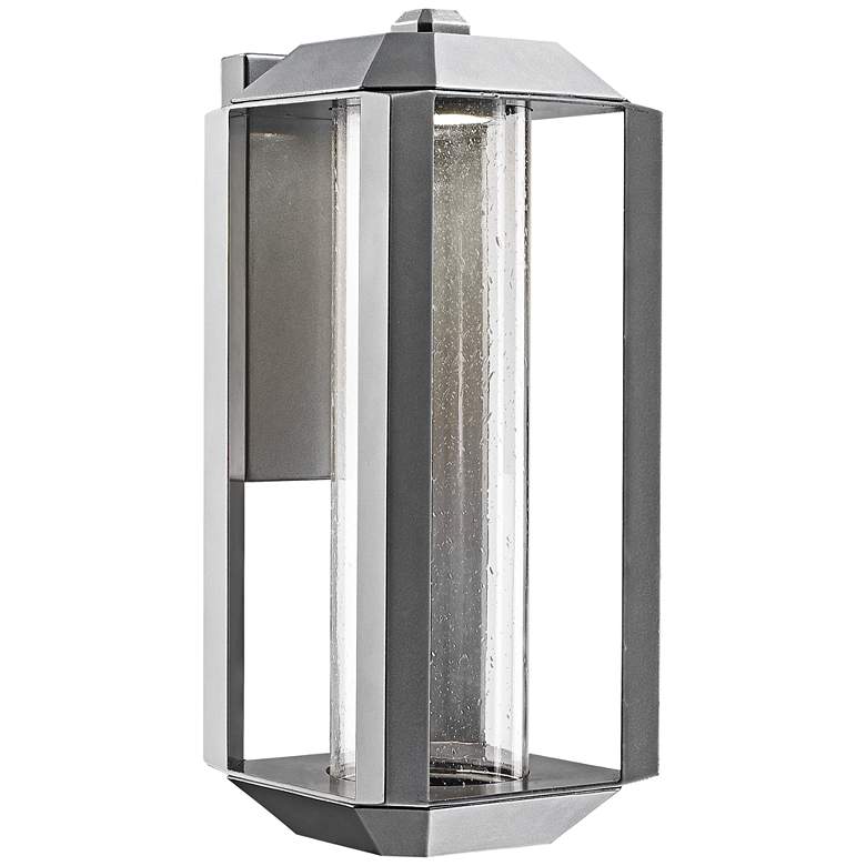Image 1 Artcraft Wexford 17 inch High Silver Leaf LED Outdoor Wall Light