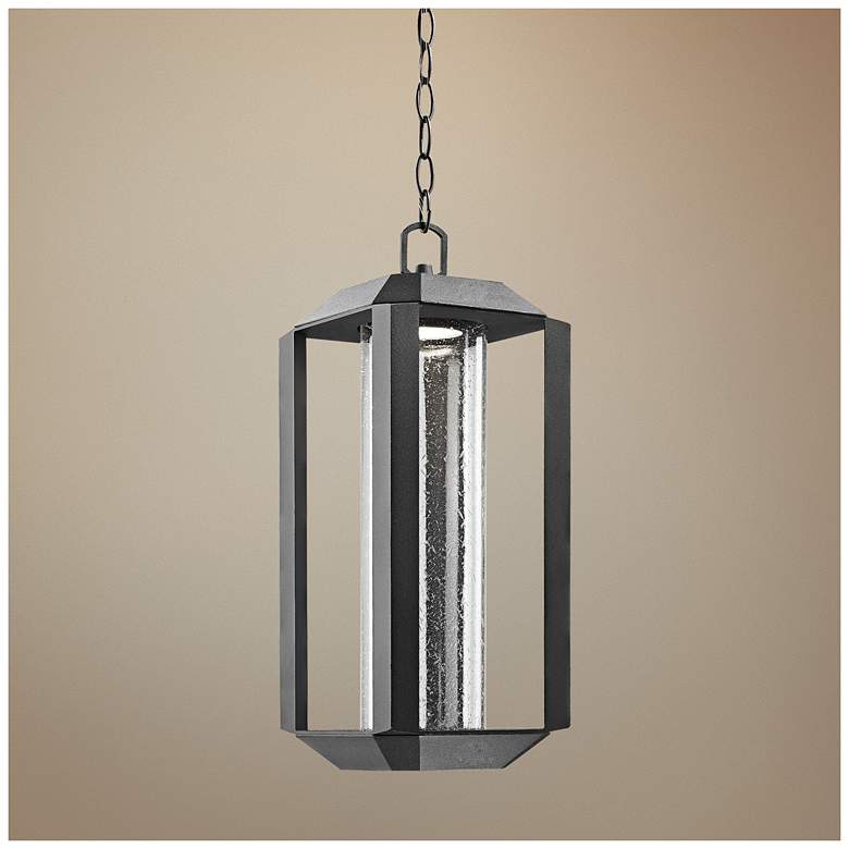 Image 1 Artcraft Wexford 18 1/2 inchH Black LED Outdoor Hanging Light