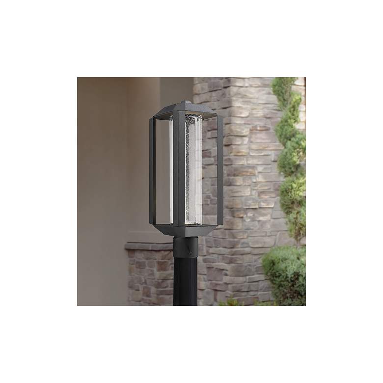 Image 1 Artcraft Wexford 19 3/4 inch High Black LED Outdoor Post Light
