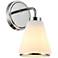 ArtCraft Zoey 10" High Polished Nickel Wall Sconce