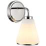 2_ArtCraft Zoey 10" High Polished Nickel Wall Sconce more views