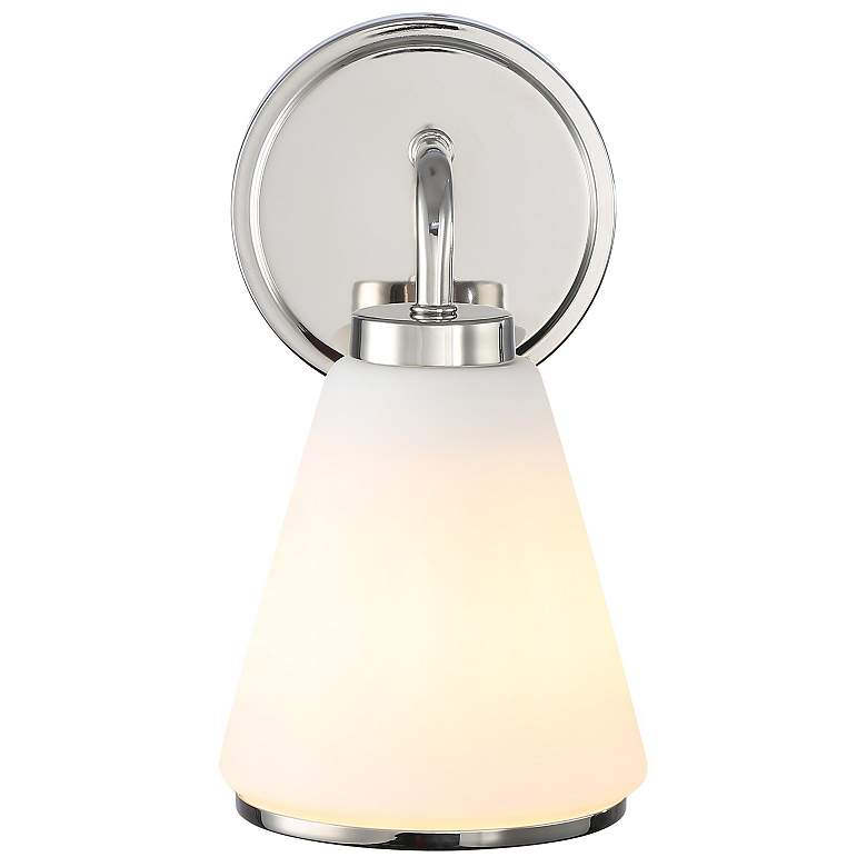 Image 3 ArtCraft Zoey 10" High Polished Nickel Wall Sconce more views
