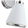 4_ArtCraft Zoey 10" High Polished Nickel Wall Sconce more views