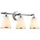 ArtCraft Zoey 22" Wide Polished Nickel 3-Light Bath Light