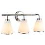 2_ArtCraft Zoey 22" Wide Polished Nickel 3-Light Bath Light more views
