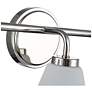 5_ArtCraft Zoey 22" Wide Polished Nickel 3-Light Bath Light more views