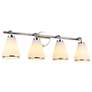 1_ArtCraft Zoey 30 1/4"W Polished Nickel 4-Light Bath Light