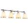 ArtCraft Zoey 30 1/4"W Polished Nickel 4-Light Bath Light