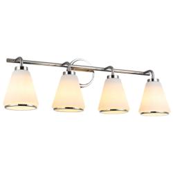 ArtCraft Zoey 30 1/4"W Polished Nickel 4-Light Bath Light
