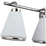 4_ArtCraft Zoey 30 1/4"W Polished Nickel 4-Light Bath Light more views