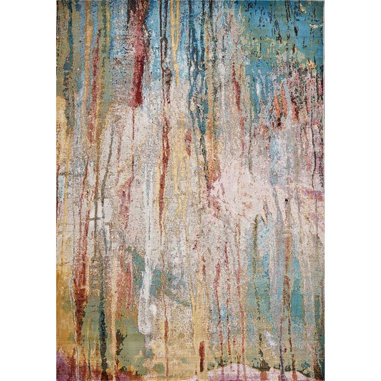 Image 1 Arte 6113 5'x7' Teal Lucia Area Rug