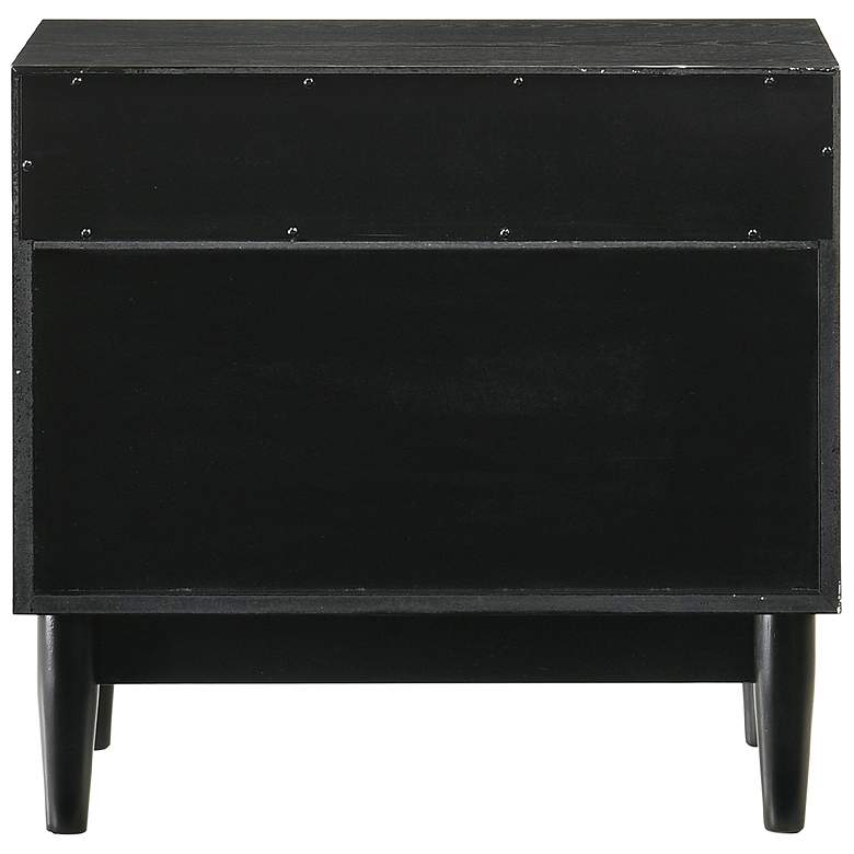 Image 5 Artemio 2 Drawer Nightstand with Shelf in Wood and Black Finish more views