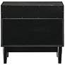 5_Artemio 2 Drawer Nightstand with Shelf in Wood and Black Finish more views