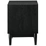 6_Artemio 2 Drawer Nightstand with Shelf in Wood and Black Finish more views