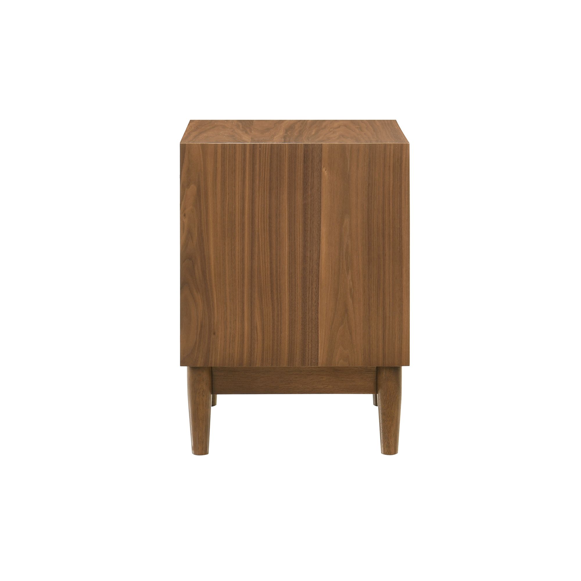 Image 7 Artemio 2 Drawer Nightstand with Shelf in Wood and Walnut Finish more views