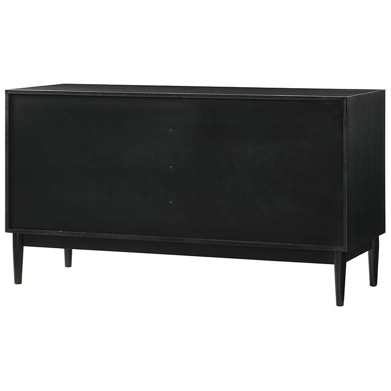 Image 4 Artemio 6 Drawer Dresser in Wood and Black Finish more views