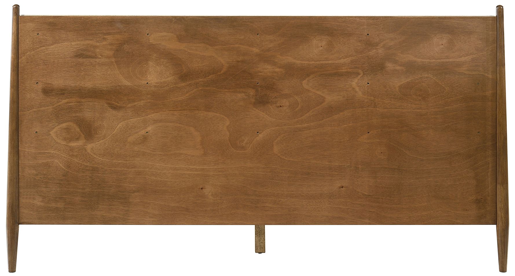 Artemio King Platform Bed Frame in Wood and Walnut Finish