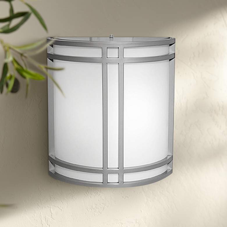 Image 1 Artemis 11 1/2" High Satin Metal LED Outdoor Wall Light