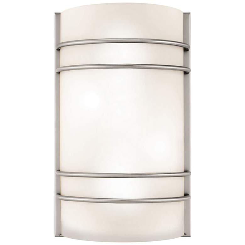 Image 1 Artemis 12 1/4 inch High Brushed Steel LED Wall Sconce