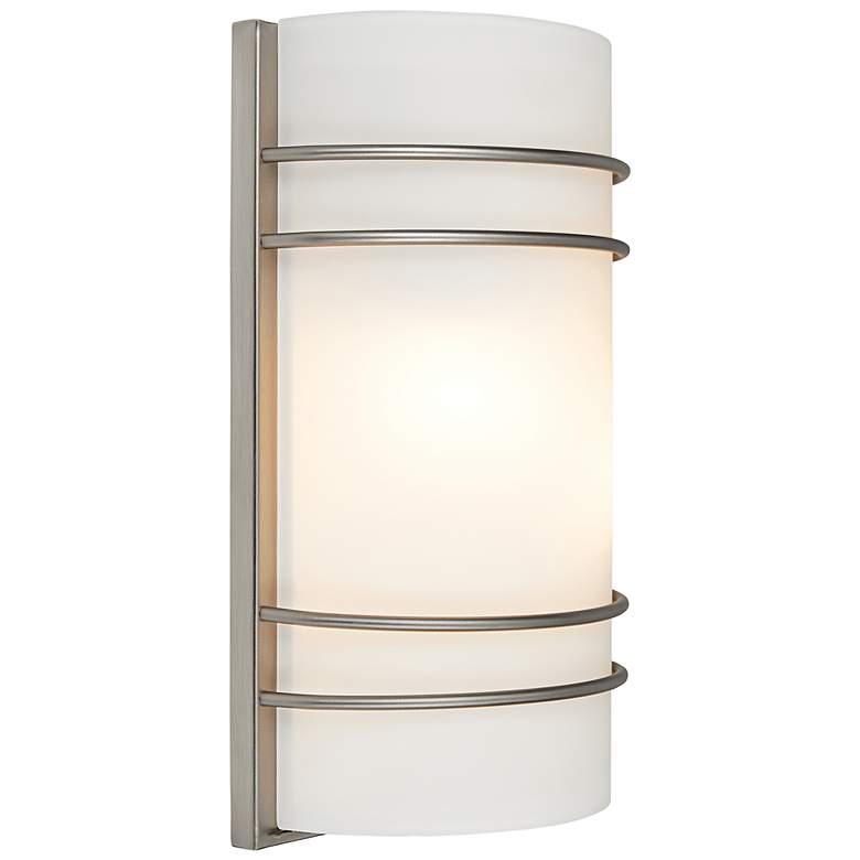 Image 2 Artemis 12 1/4" High Brushed Steel LED Wall Sconce