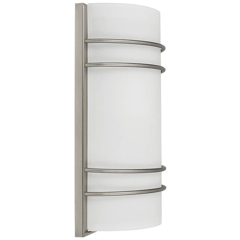 Image 2 Artemis 12 1/4 inch High Brushed Steel LED Wall Sconce more views