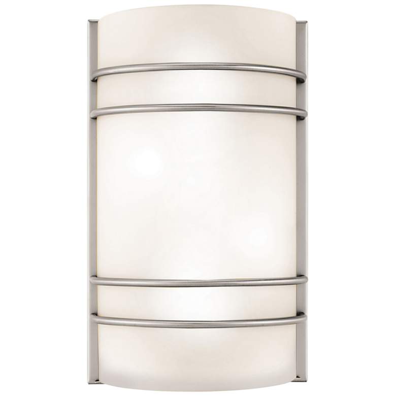 Image 2 Artemis 12 1/4" High Brushed Steel Metal Wall Sconce