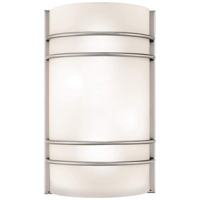 Image 2 Artemis 12 1/4 inch High Brushed Steel Metal Wall Sconce