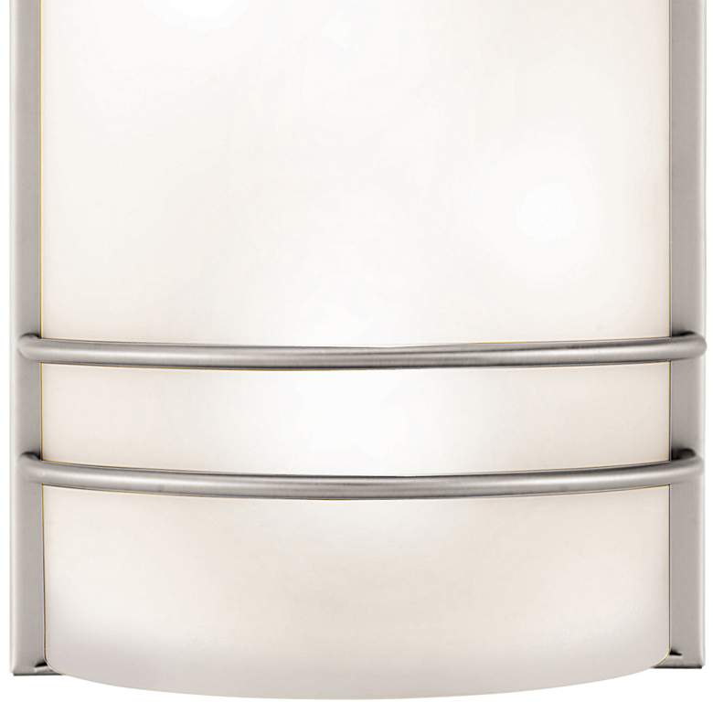 Image 3 Artemis 12 1/4" High Brushed Steel Metal Wall Sconce more views