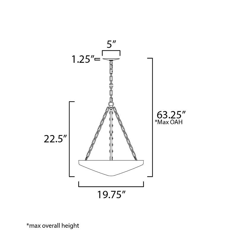 Image 5 Artemis 19" Wide Natural Aged Brass and White Pendant Light more views