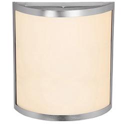 Artemis - 2-Light Wall Sconce - Brushed Steel Finish - Opal Glass Shade